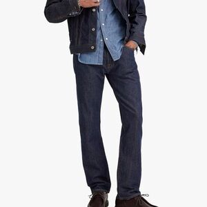 Levi's Men's 501 31x34 Rinse Straight Leg Button Fly Jeans